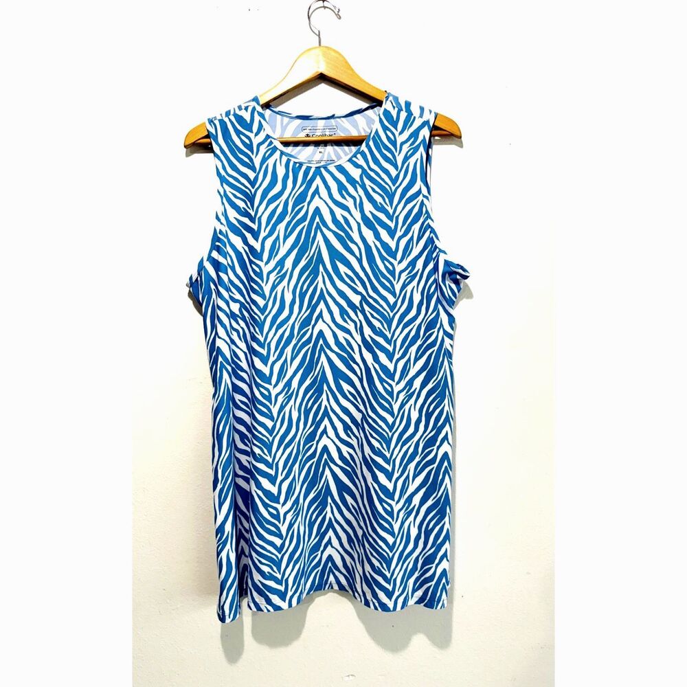 Coolibar Galene swim cover up dress sun protection you wear UPF 50 + womenXL